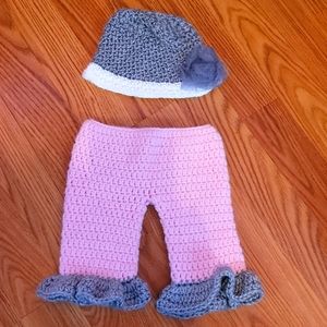 Handmade Pant and hat set